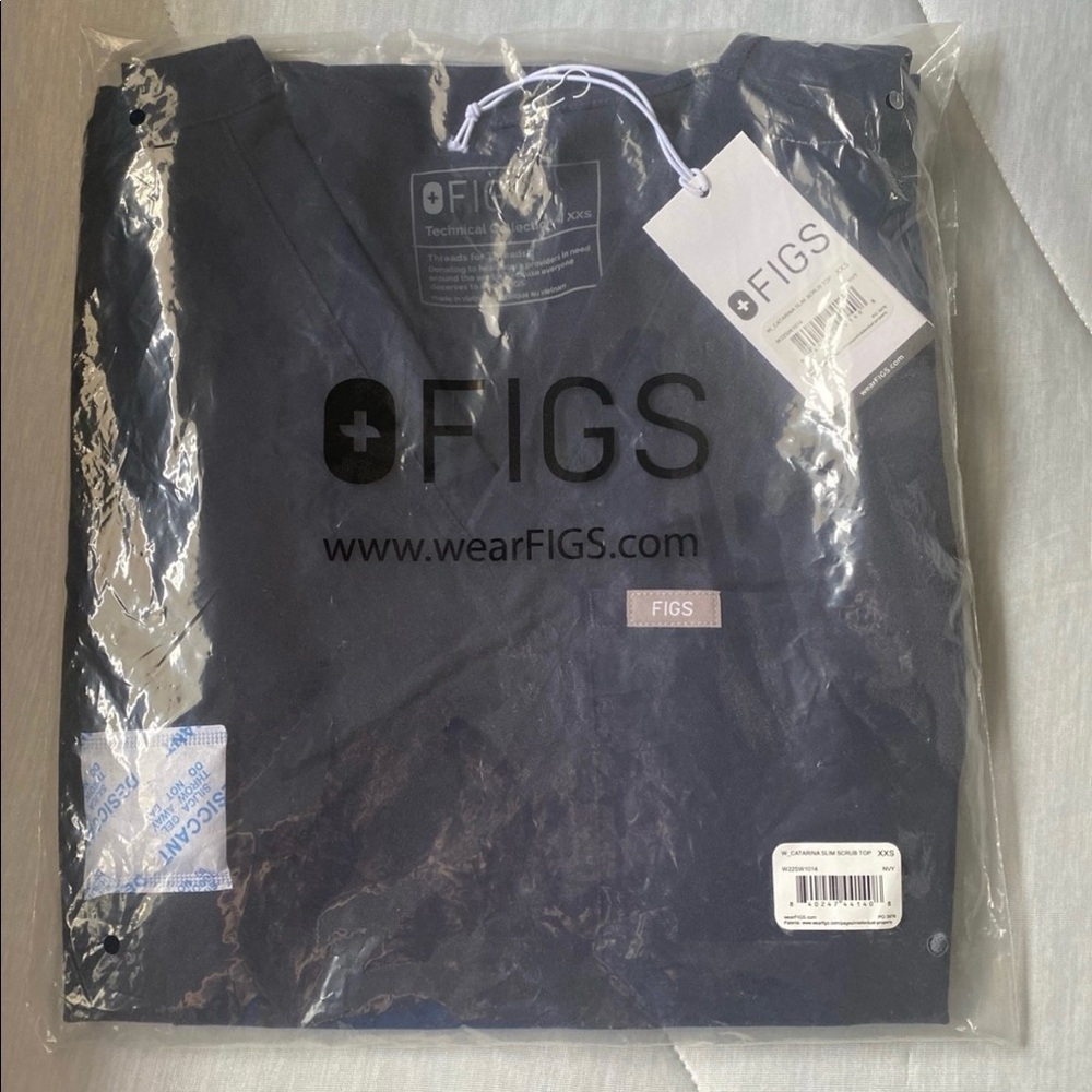 Figs catarina slim top XXS BNWT